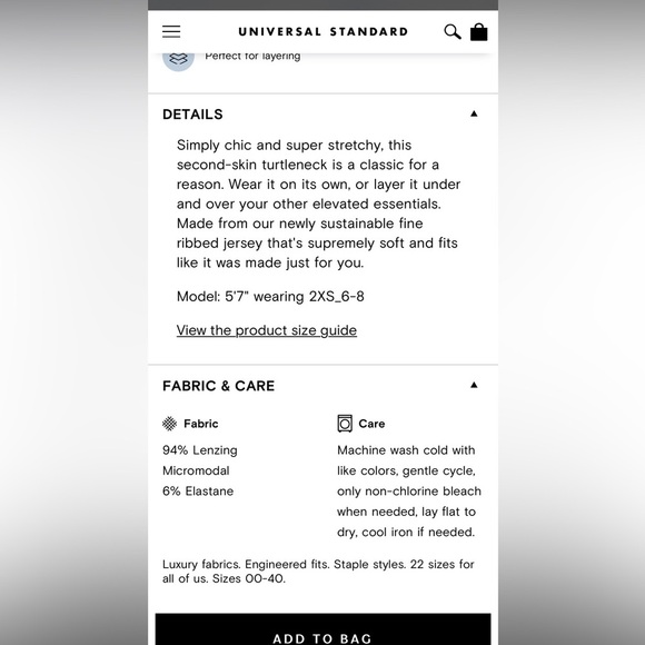 Universal Standard Foundation Turtleneck - Picture 7 of 7